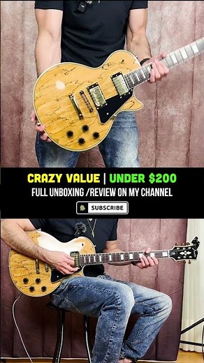 Beautiful Spalted Maple Guitar | FireFly Les Paul Guitar Review