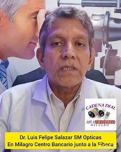 ‼️SM OPTICAS‼️ DA INICIO A SU CAMPAÑA DE SALUD VISUAL. INSCRÍBASE GRATUITAMENTE Y HAGASE ATENDER. CONFIE EN PROFESIONALES CON REGISTRO SENESCYT. | Cadena Dial 107.1 Fm Stereo | Facebook