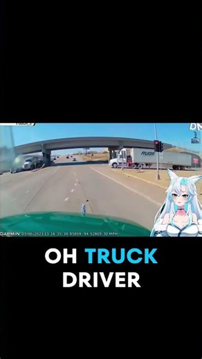 Truck Driving Like a Clown! Almost Crashed