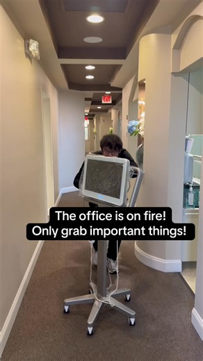  Office is on fire — GRAB THE IMPORTANT STUFF!! Someone save the whitening gel and coffee!! ☕️醴 #Priorities #DentalLife #WhyAreWeLikeThis #dentalcare #Delaware #tiktok #tiktokviral #dentistry | Delaware Smile Center - Middletown | Facebook