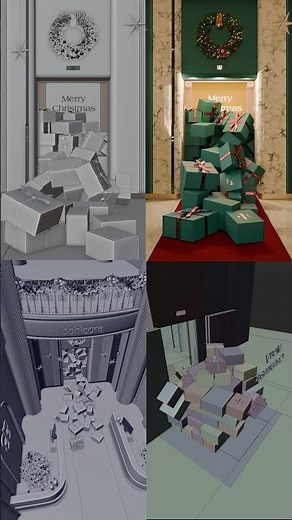 From Viewport to Magic — Luxury Christmas CGI Scene in Blender