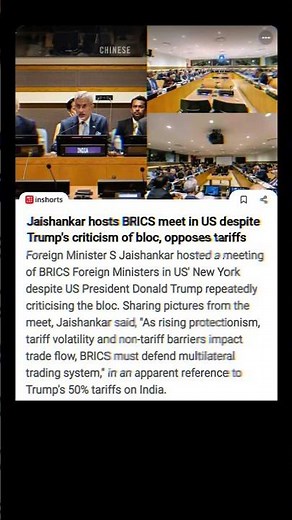 Jaishankar hosts BRICS meet in US