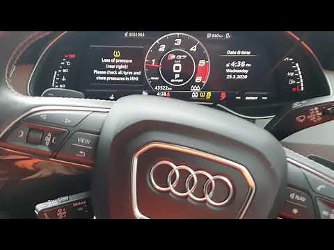 Audi SQ7 Q7 2017-2020 How to Reset Loss of Tyre Pressure Indicator