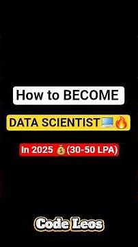 How to Become a Data Scientist in 2025🚀🔥 | Step-by-Step Guide #shorts #datascience #skills #students