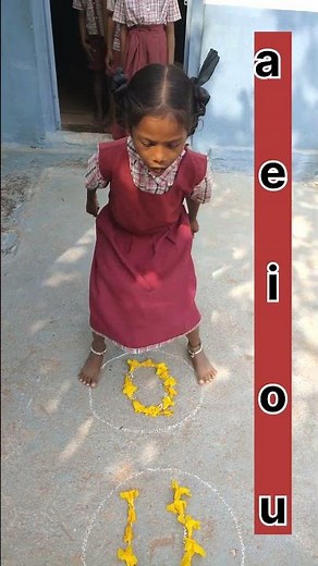 Phonics Learning through hopscotch game..