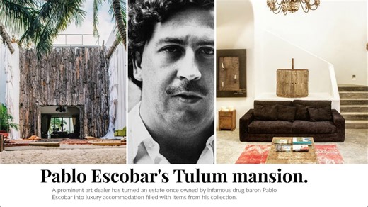 Luxury hotel in Tulum was once the property of Pablo Escobar