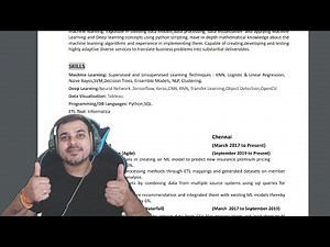 Freshers Vs Experience Resume Review For Data Science Role