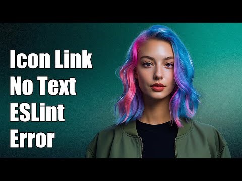 Icon link without text eslint error