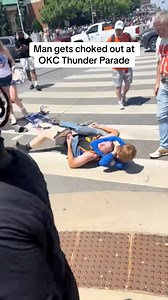 Man gets choked out at OKC Thunder parade what he should have done | Dominic Barry