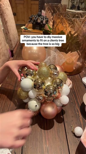 DIY Massive Ornaments for Large Christmas Trees