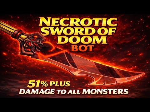 █ AQW █ NECROTIC SWORD OF DOOM COMPLETE BOT 2026 [51% PLUS DAMAGE TO ALL MONSTER]
