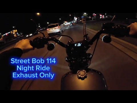 STREET BOB 114 | EXHAUST NOTE | NIGHT RIDE