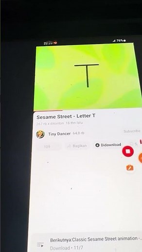 Sesame Street Letter T Reversed
