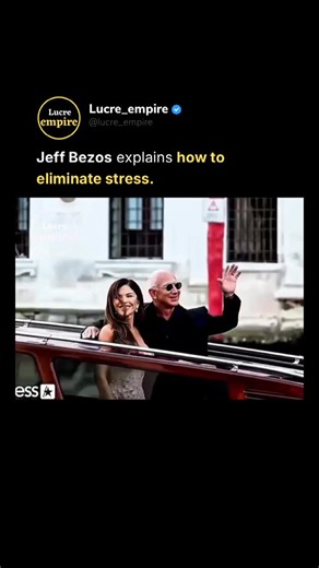 Wealth | Business | Motivation | Follow @lucre_empire for more insights like this! Jeff Bezos has a simple philosophy about stress — and it’s the opposite of what most... | Instagram