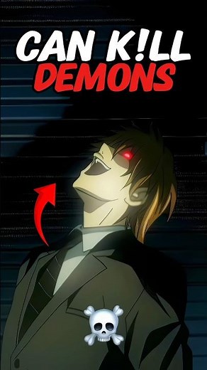 Can death note kill demons 🤔 #anime #deathnote #demonslayer