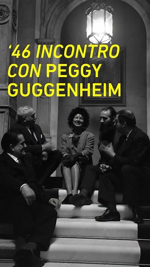 Nel 1948, a Venezia, Peggy Guggenheim acquista Palazzo Venier dei Leoni, un edificio settecentesco incompiuto lungo il Canal Grande, dove si trasferisce definitivamente. Nel 1949 vi espone una mostra di scultura contemporanea. Nel 1950 organizza la prima personale di Pollock in Europa. Grazie a Peggy per la prima volta in Europa si ha occasione di vedere le opere di artisti come Arshile Gorky, Pollock e Rothko, la collezione racchiude anche importanti opere cubiste, astratte e surrealiste. Foto: