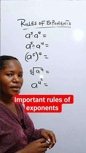 important rules of exponents explained in details. #maths #mathshorts #exponents