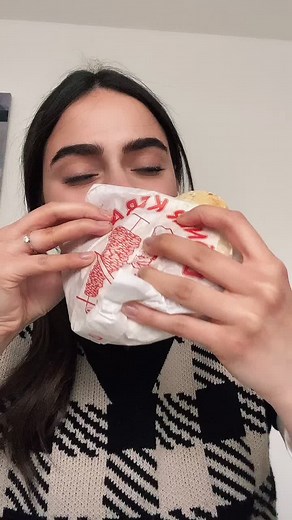 Delicious Kebab Sandwich Eating Experience