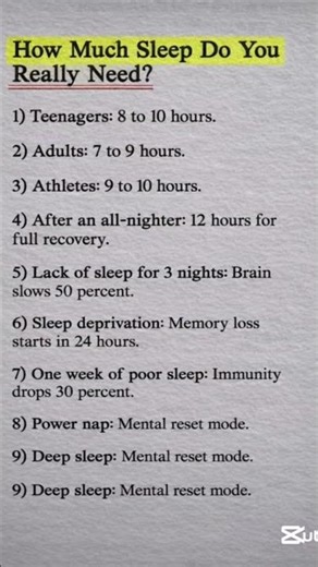 How Much Sleep Do You Really Need?