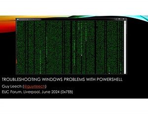 Troubleshooting Windows Problems using PowerShell