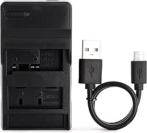 Norifon EN-EL9 USB Charger for Nikon D3000, D40, D40x, D5000, D60 Camera and More