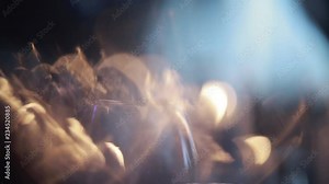 candles burning in tall glass candlestick, a restaurant, banquet, decoration, candles at the wedding table, decorative candles are lit on the festive table, close-up