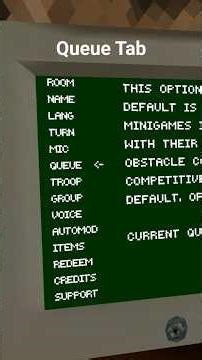 Queue Tab - Minigame kids #gorillatag #gorillatagvr #howto #tutorial
