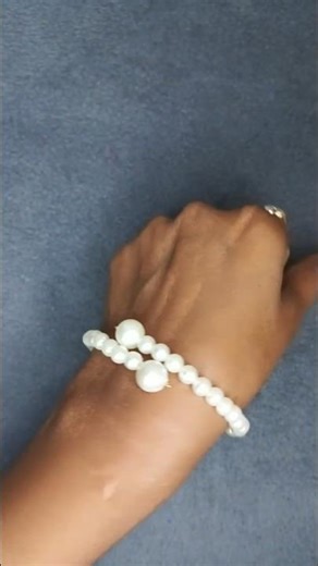 Easy Pearl Bracelet Using Memory Wire 🤍 | DIY Handmade Jewelry Tutorial