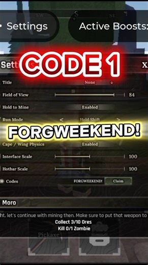 NEW REROLL CODES in The Forge Roblox..#theforge