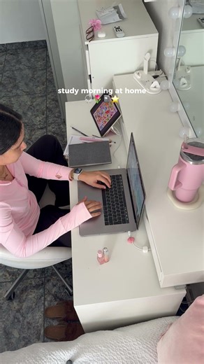 Study Morning at Home 📚☕ Calm Routine, Focus & Aesthetic ASMR #study #routinevlog