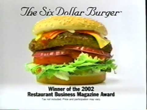 Hardees (2002) Television Commercial - The Six Dollar Burger