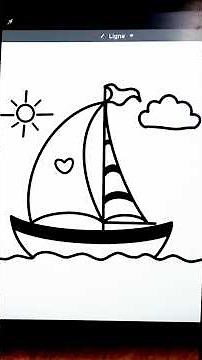 Comment dessiner un bateau à voile facilement ⛵