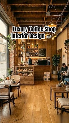 Luxury Coffee Shop Interior Design ☕✨