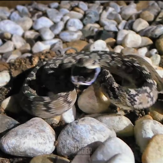 Rhombic egg-eater defensife display!! | Rob The Ranger Wildlife Videos
