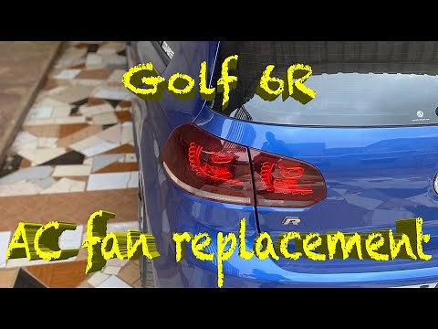 VW Golf 6 R radiator fan - diagnose and replacement using VCDS