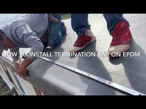How to install Termination Bar on EPDM Mobile Home Eaves