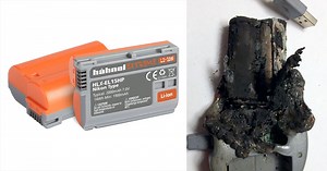 This DSLR Battery Burst Into Flames