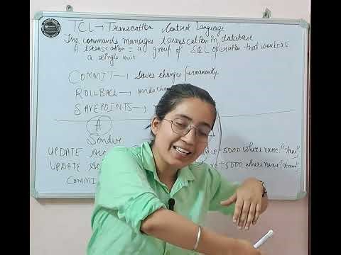TCL IN SQL #SQL #dbmstutorials #rdbms #computerscience #engineering #ugcnet #dec2025 #collegeexam