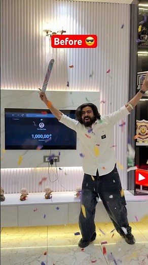 Before After of 1 Million Celebration 😂 #shorts #ytshorts #teratrigunvlogs #minivlog