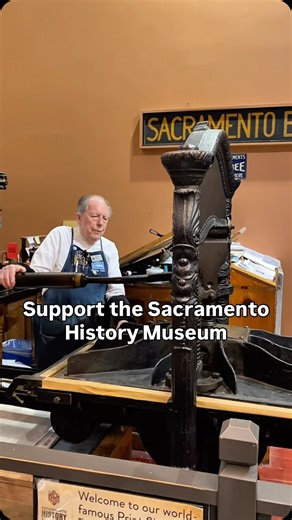 It is the Season of Giving and it is the perfect opportunity for people around the world to come together to support nonprofit organizations. Your gift to the Sacramento History Museum supports our school programs and allows us to provide scholarships to underserved schools so their students can visit the Museum. By learning outside the classroom students experience first-hand knowledge through activities. In this video, Howard letterpress prints a message with red oil base ink using our Washing