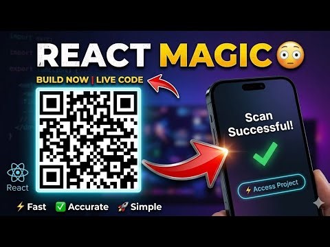 Convert Anything to QR Code 😳 React Project