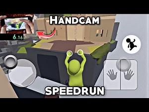Human: Fall Flat Mobile Speedrun Aztec Map With Handcam | ANY% 1:00 Minutes