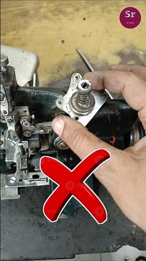 Overlock Machine Tension Adjustment| Sewing Machine tips and tricks. #overlock #viral #shortsfeed