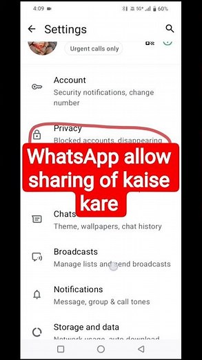 how to allow sharing of whatsapp status #youtubeshorts #tech #shorts