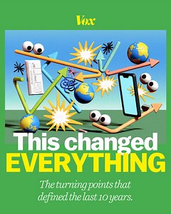 We’re 10! 🎉 For our anniversary, we’re launching a new package that examines the moments that defined the past decade but whose true significance we only recognized in hindsight. Learn more: https://trib.al/8NvwyCj | Vox