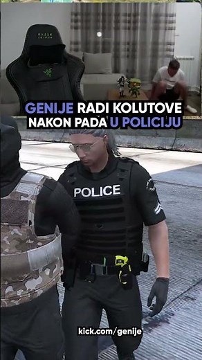 GENIJE RADI KOLUTOVE NAKON PADA U PD👮🚓