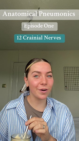 Crainial Nevers Pneumonic 🧠#medicine #anatomy #student #learn #study #fyp #tips