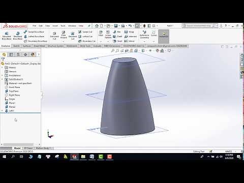 Lesson 6: Swept and Lofts commands in Solidworks