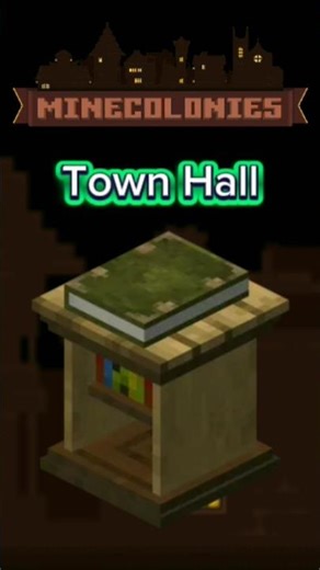 Minecolony| Town Hall crafting recipe| MC Recipe Book🎄
