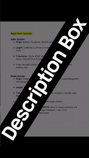 Notes of Drainage System Class 11 | Geography | Class 11 | Drainage System